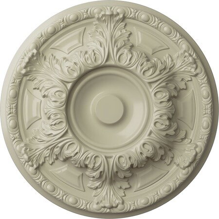 Ekena Millwork Granada Ceiling Medallion (Fits Canopies up to 7 1/8"), Hand-Painted Clear Yellow, 19"OD x 1 1/2"P CM19GACYF